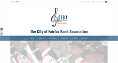 Desktop Screenshot of fairfaxband.org